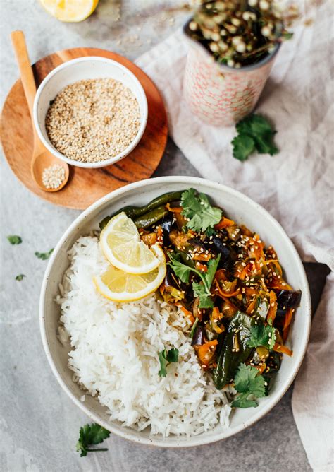 Discover if you can feed brown rice, jasmine rice & red rice to dogs, advantages and disadvantages of feeding rice to dogs. Eggplant Teriyaki with rice | easy & spicy recipe - Klara ...