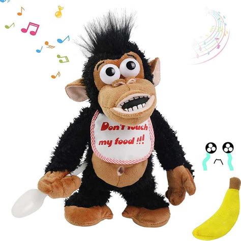 Naughty Crying Monkey Electric Plush Toy Dont Take His Banana Musica