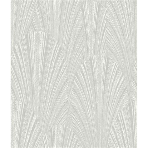 Shop Fountain Scallop Wallpaper 205 In X 33 Ft 56 Sq Ft In Grey