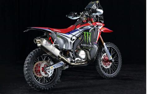 It's engineered to help you go hard over the most technical terrain, and equipped with everything you need for an easy ride home. Мотоцикл Honda CRF 450 Rally Team Monster Energy 2017 Фото ...