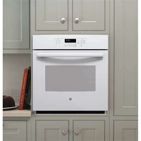 Ge Self Cleaning Single Electric Wall Oven White Common 27 Inch