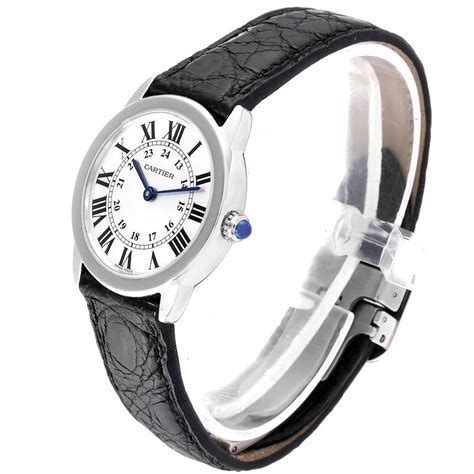 Cartier Ronde Solo Silver Dial Quarts Steel Ladies Watch W6700155 Box Swisswatchexpo