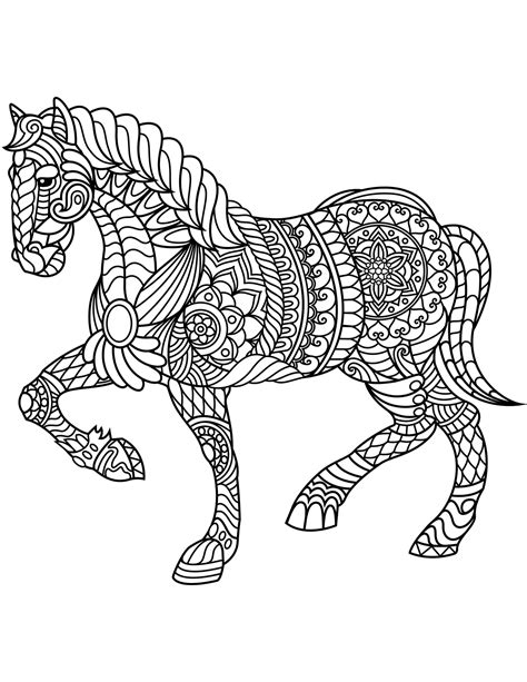 Free Printable Horse Coloring Pages For Adults Advanced Mystical