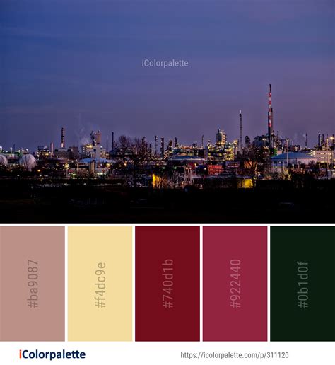 Color Palette Ideas From City Skyline Cityscape Image Icolorpalette