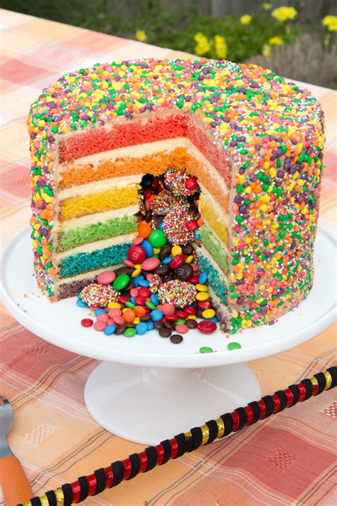 Padrazi sweets are a wonderful traditional dessert. RAINBOW PINATA CAKE - Easy Cake Batter - Steve's Kitchen
