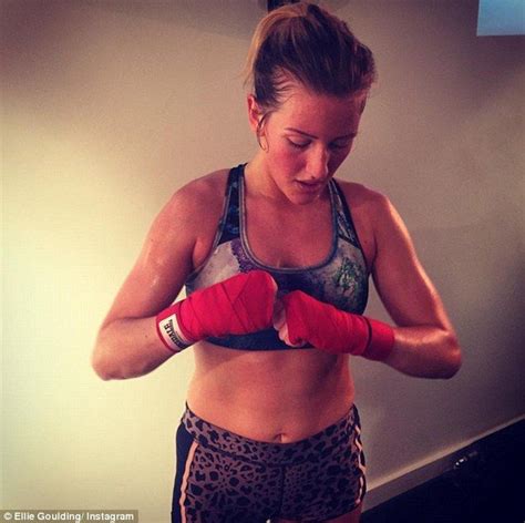 Ellie Goulding Shows Off Her Athletic Physique In Sports Bra Ellie Goulding Ellie Intense