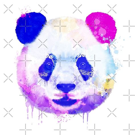 Panda Watercolor Panda Artistic Panda By Romandigitalart Redbubble