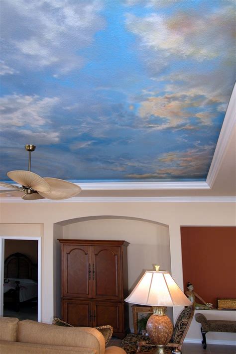 Cloud Murals On Behance Ceiling Murals Sky Ceiling Mural Wallpaper