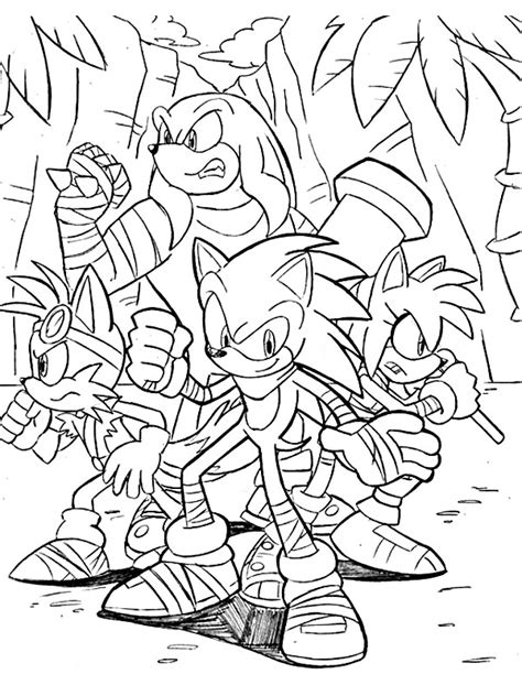 Coloriage Sonic Gratuit  25 supers dessins à imprimer