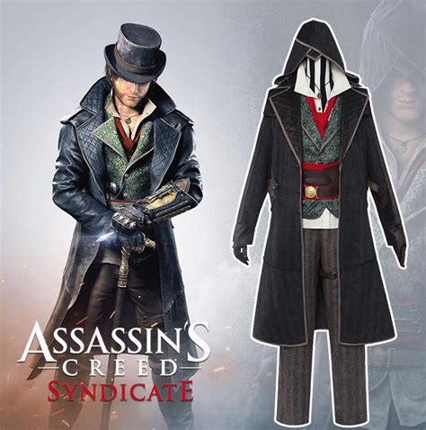 Assassins Creed Sir Jacob Frye Cosplay Costume Syndicate Assassin