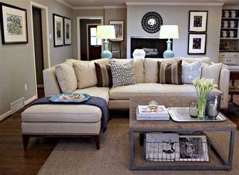 Go for gray walls and carpet to create the perfect backdrop for key pieces of different shapes. hmmm....does this mean I could make the beige couch & grey ...