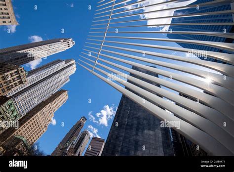 Exterior of the World Trade Center Transportation Hub 'Oculus' in