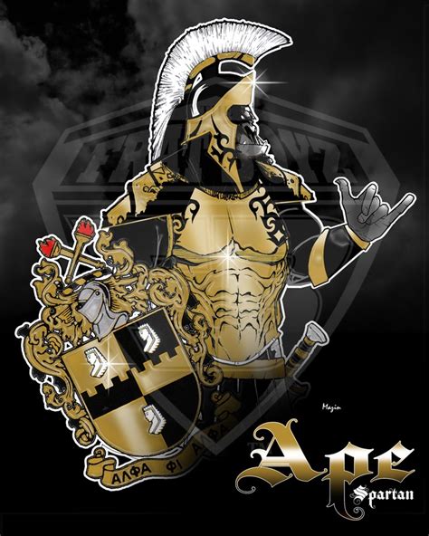 Ape Spartan Alpha Art Alpha Phi Alpha Alpha Fraternity
