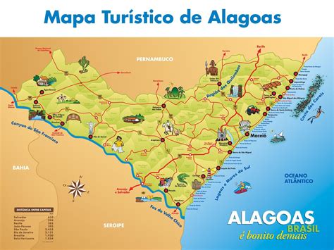 Mapa De Alagoas Litoral