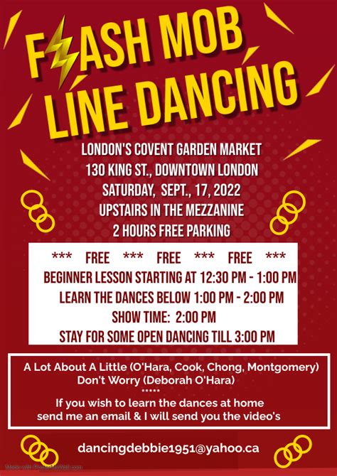 Flash Mob Line Dancing Covent Garden Market