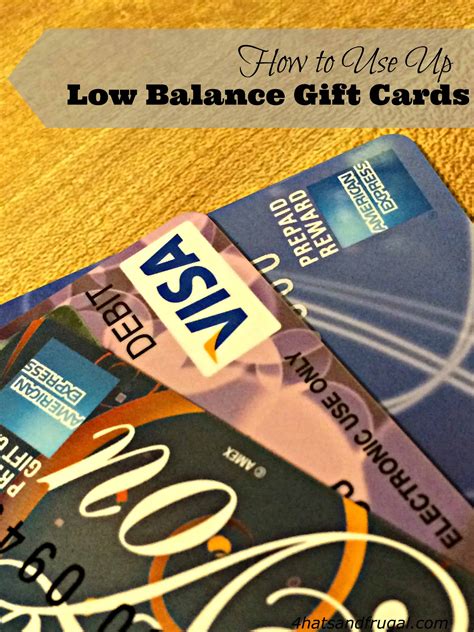 Check spelling or type a new query. How to Use Up Low Balance Gift Cards - 4 Hats and Frugal