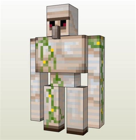 Papermau Search Results For Minecraft Paper Models Iron Golem