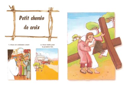 Chemins de croix pour les enfants du caté livret BD diaporamas KT portail caté