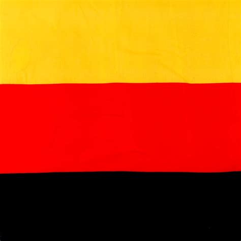 √ Black Yellow Red Flag Horizontal Stripes
