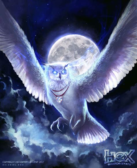 Artstation Magical Owl Nele Diel Beautiful Fantasy Art Dark