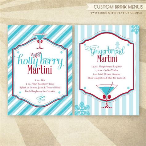 View top rated irish christmas dinner recipes with ratings and reviews. Merry Martini Christmas Party CUSTOM PRINTABLE Drink Menu by HWTM! | Drink menu, Fun drinks ...