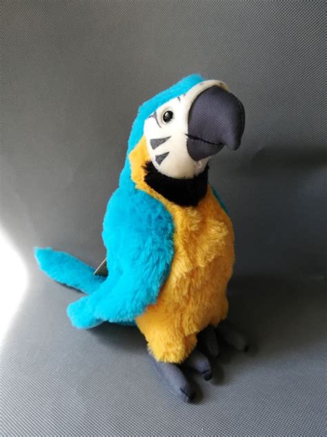 Lovely Blue Parrot Plush Toy About 26cm Parrot Bird Soft Doll Birthday