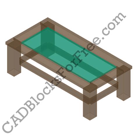 Coffee Table Free Autocad Block In Dwg