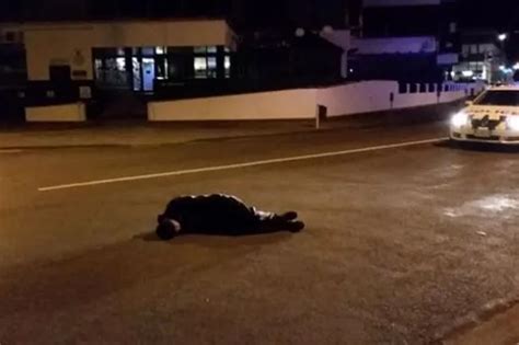 Extremely Drunk Man Found Sleeping In The Middle Of The Road After Friday Night Bender World