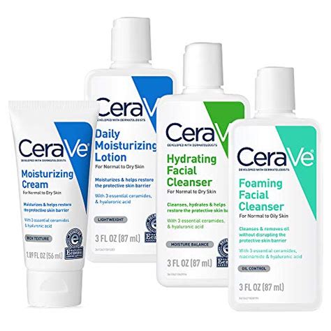 Cerave Travel Size Toiletries Skin Care Set Contains Cerave