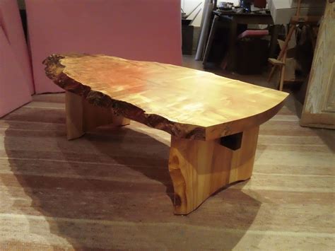Completed with white flatbar metal legs, giving the table a modern and light feel. Custom Made Live Edge Spalted Maple Coffee Table by ...