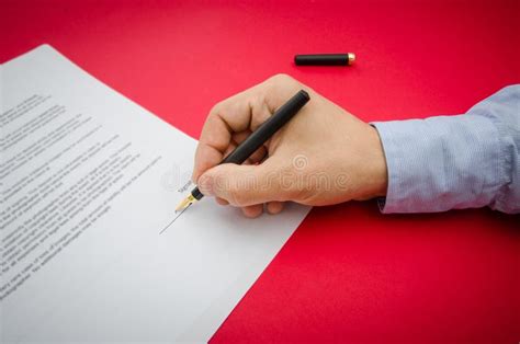Important Contract Signing Stock Photo Image Of Business 34756912