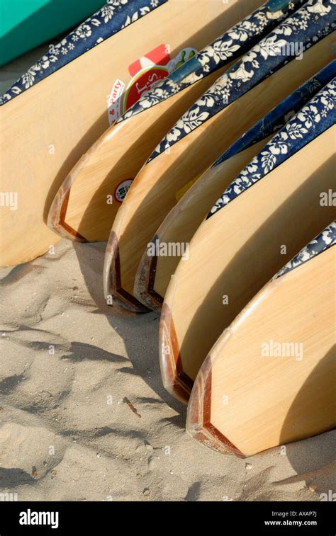 Surfboards On The Beach Stock Photo Alamy