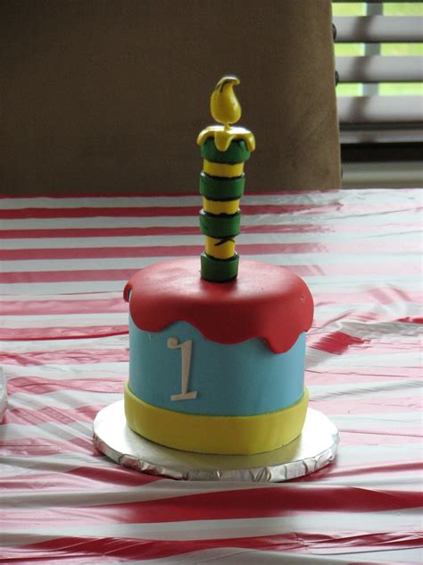 Inspiring generations of children to think and create just a little outside the box, what could be a better theme for your baby's bedroom? Dr Seuss Themed Cake - CakeCentral.com