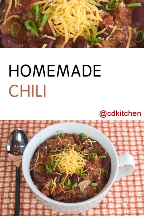 Instead of using commercial chili powder to flavor this stew, we puree dried ancho chiles for a customized taste. A simple chili recipe made with ground beef, tomatoes, kidney beans, tomato paste, chili powder ...