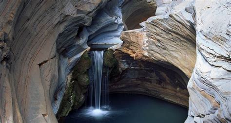 Small Waterfall In Hamersley Gorge Karijini National Park Australia