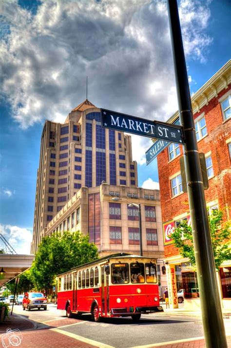 Downtown Roanoke With Wells Fargo Building In Background