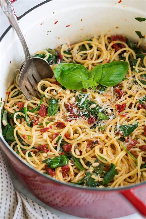 Sun Dried Tomato Pasta With Spinach Cooking Classy