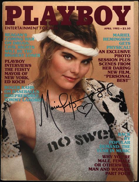 Lot Detail Mariel Hemingway Personal Best Signed Playboy