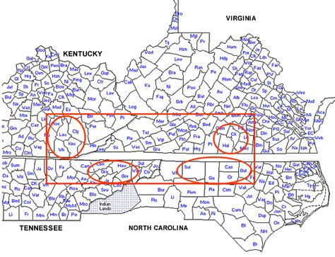 The number of counties for each state. New Information about Lemuel Moore o Laurel County, Kentucky