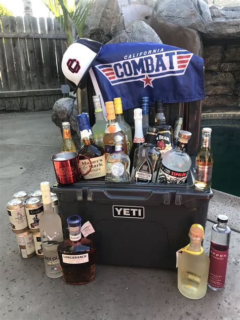 Baseball Yeti Alcohol Fundraiser Fundraiser Baskets Raffle T Basket Ideas Alcohol Basket