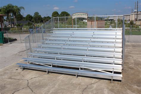 10 Row Elevated 27ft Aluminum Bleacher Southeastern Seating