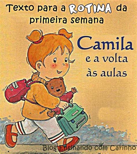 Camila e a Volta às aulas para imprimir ENSINANDO CARINHO Aulas
