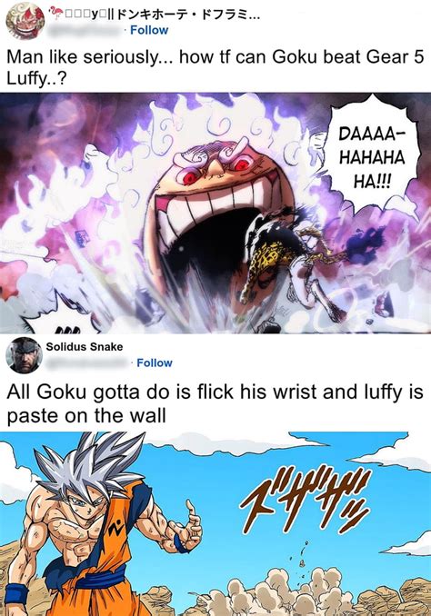 Goku Live Rent Free In One Piece Fans Heads Gag
