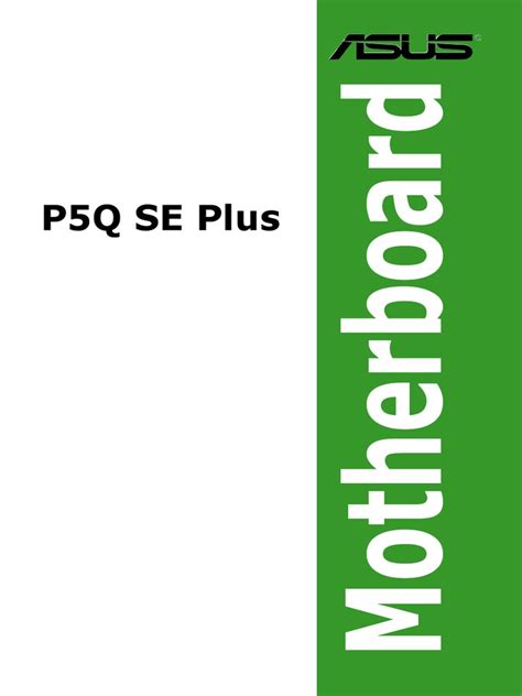 Asus P5q Se Plus Manual Pdf Bios Electrical Connector