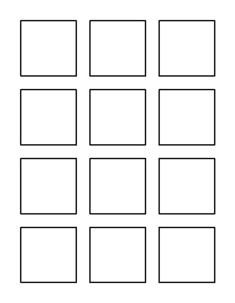 2 Inch Square Pattern Use The Printable Outline For Crafts Creating