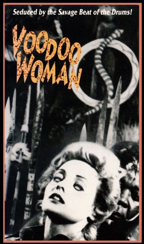 Vhs Front Cover Voodoo Woman Released March Stars Marla English Mike Touch Connors