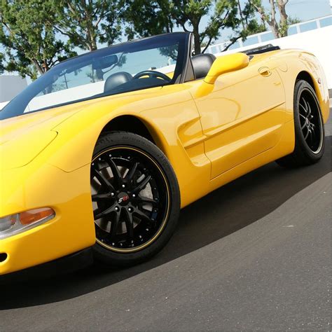 Corvette Sr1 Performance Wheels Apex Series Gloss Black Wyellow S
