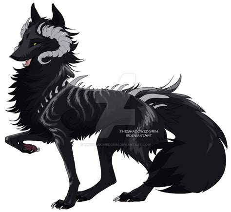 Animal Character Design Horns Wolf Mythical Creatures Beast Creature