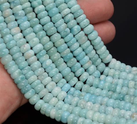 Genuine Dominican Larimar Gemstone Grade Aaa Blue 13x6 13x5mm Etsy