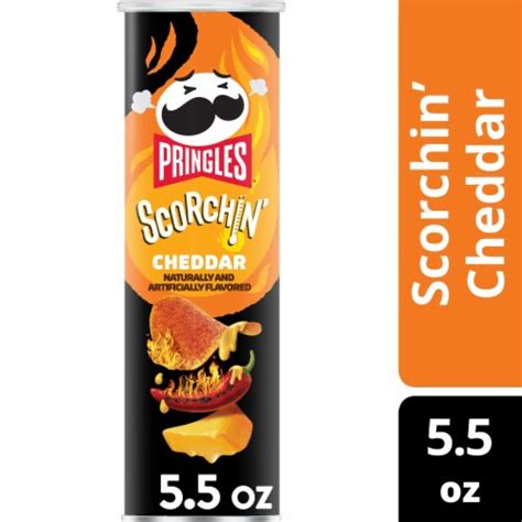 Pringles Scorchin Cheddar Potato Crisps Chips 55 Oz Dillons Food